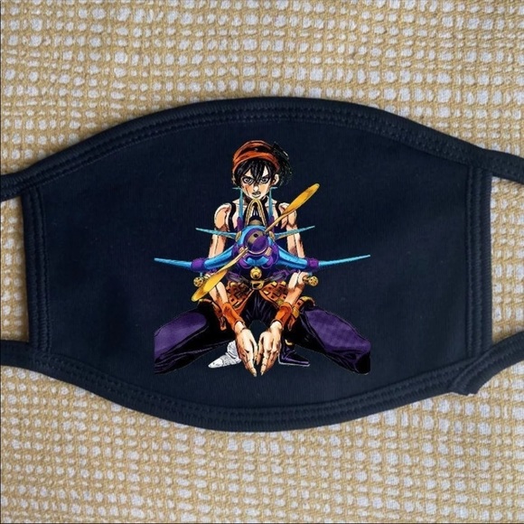 JoJo's Narancia Ghirga Anime Face Mask - Picture 1 of 2